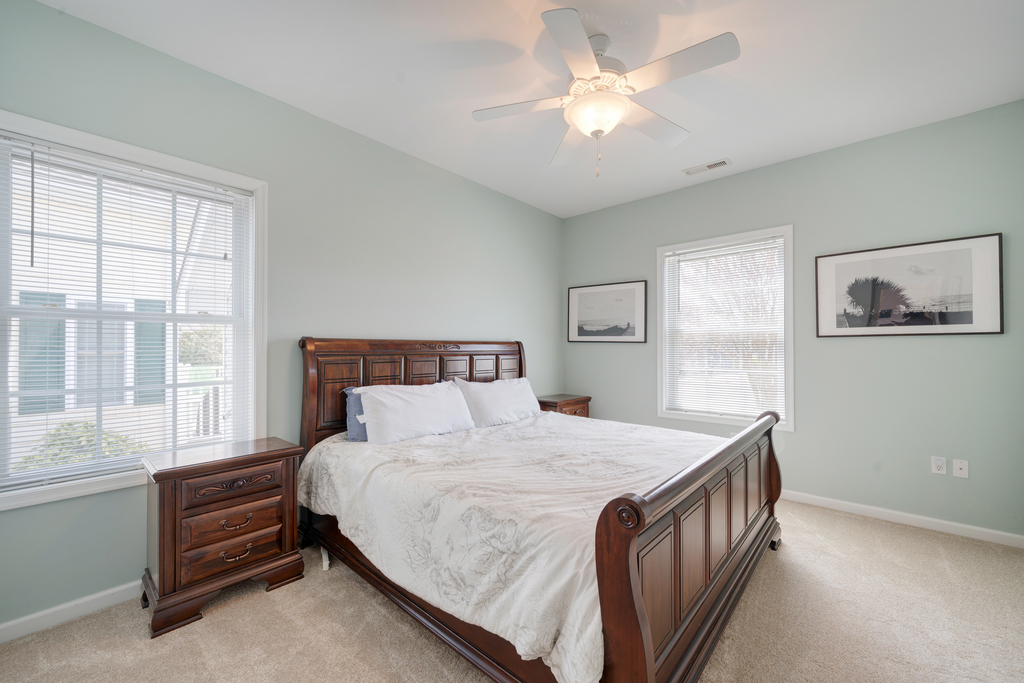 The Primary Bedroom is a Luxurious Retreat.