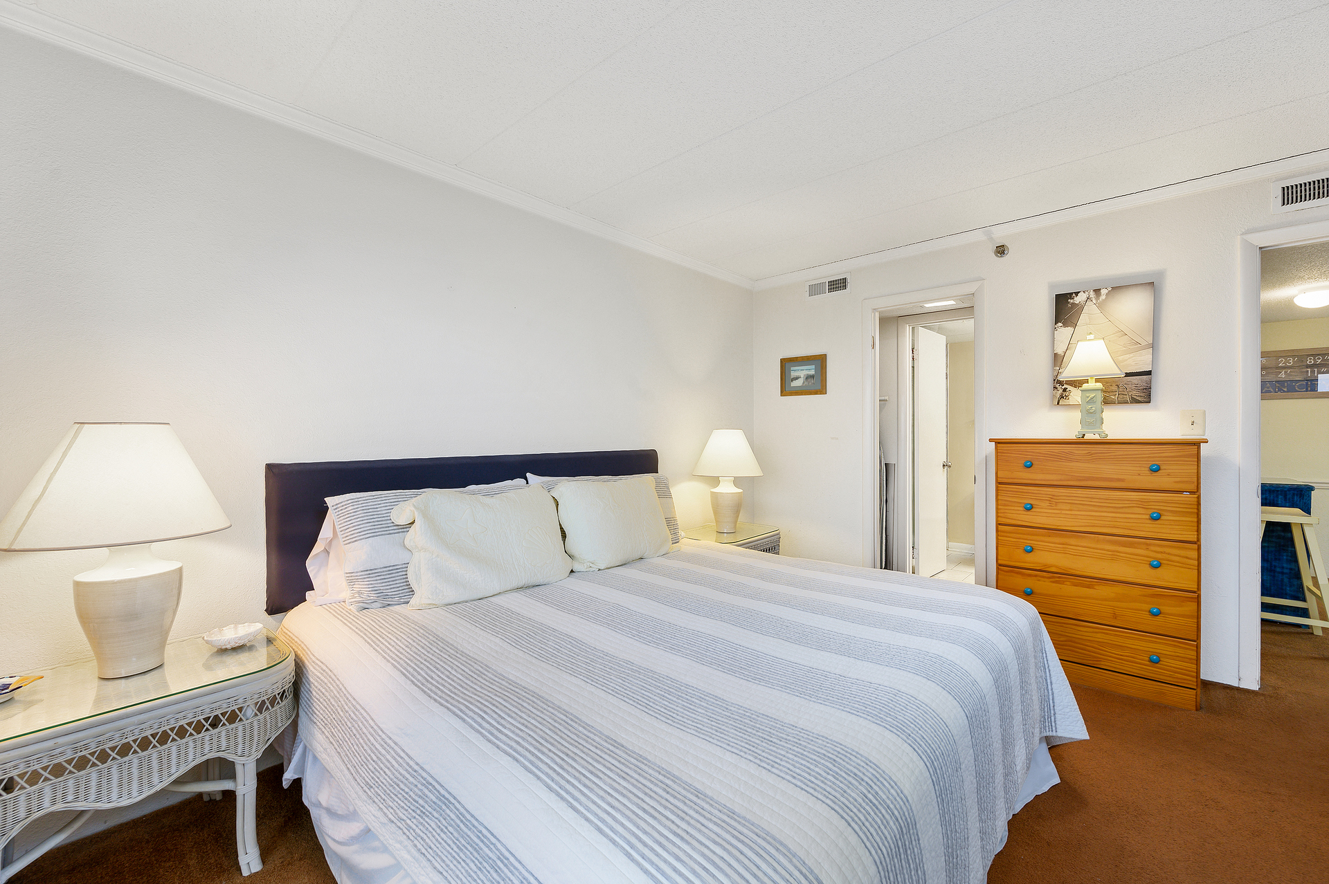 Bedroom 1 offers a cozy King bed.