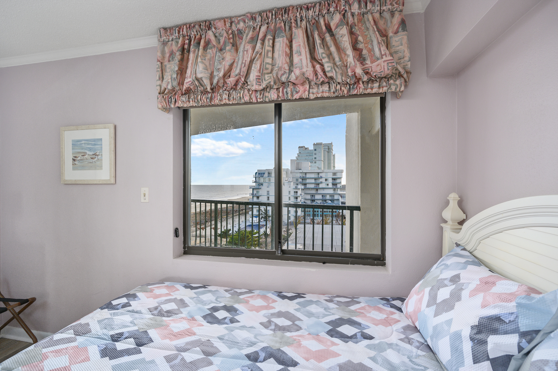 Bedroom 2 also has a view of the Beach and Ocean