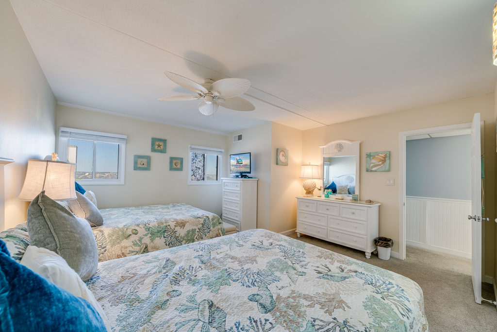 Sink into the Beds and watch your Favorite Show after a long day at the Beach!