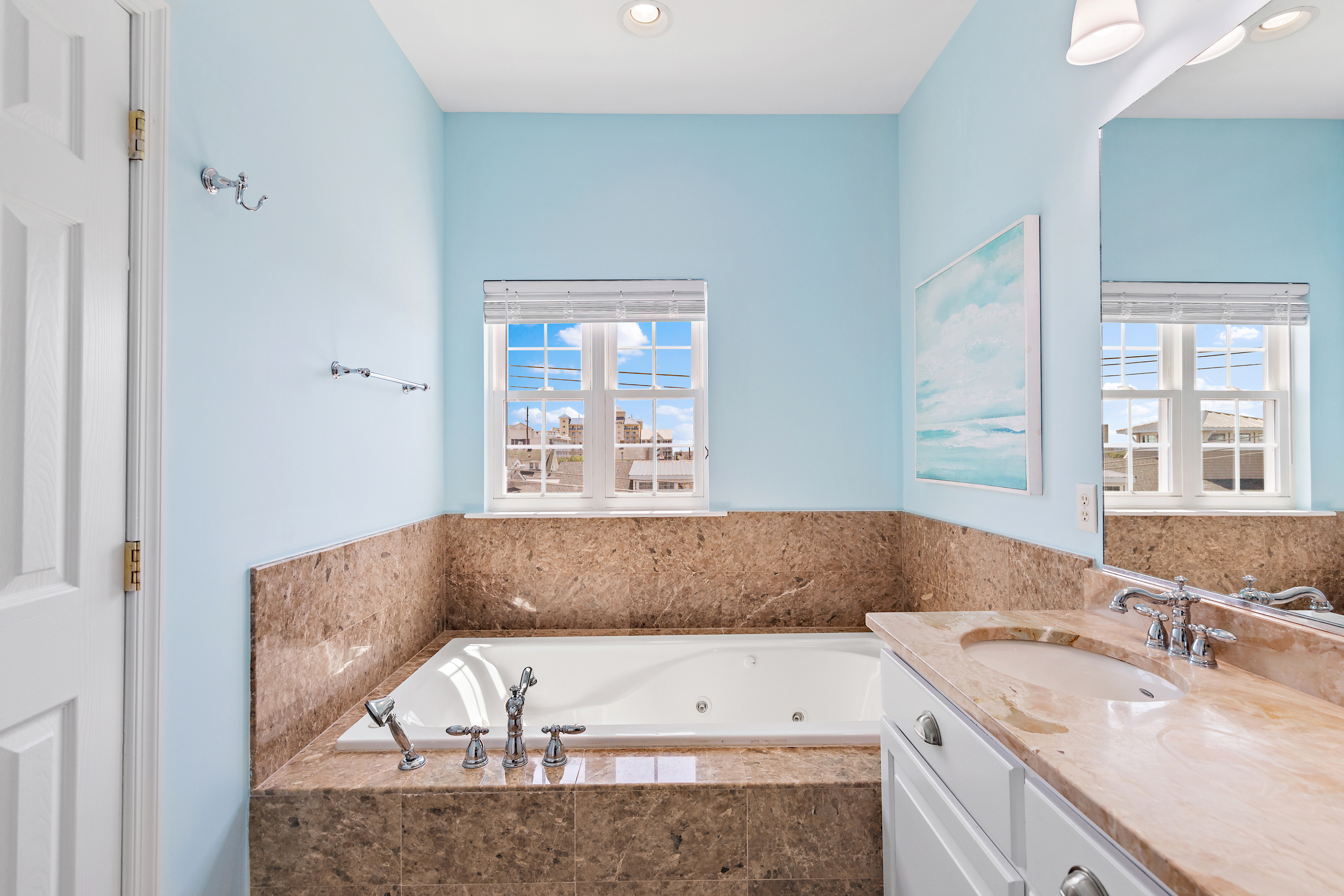 Even a decadent Soaking Tub!