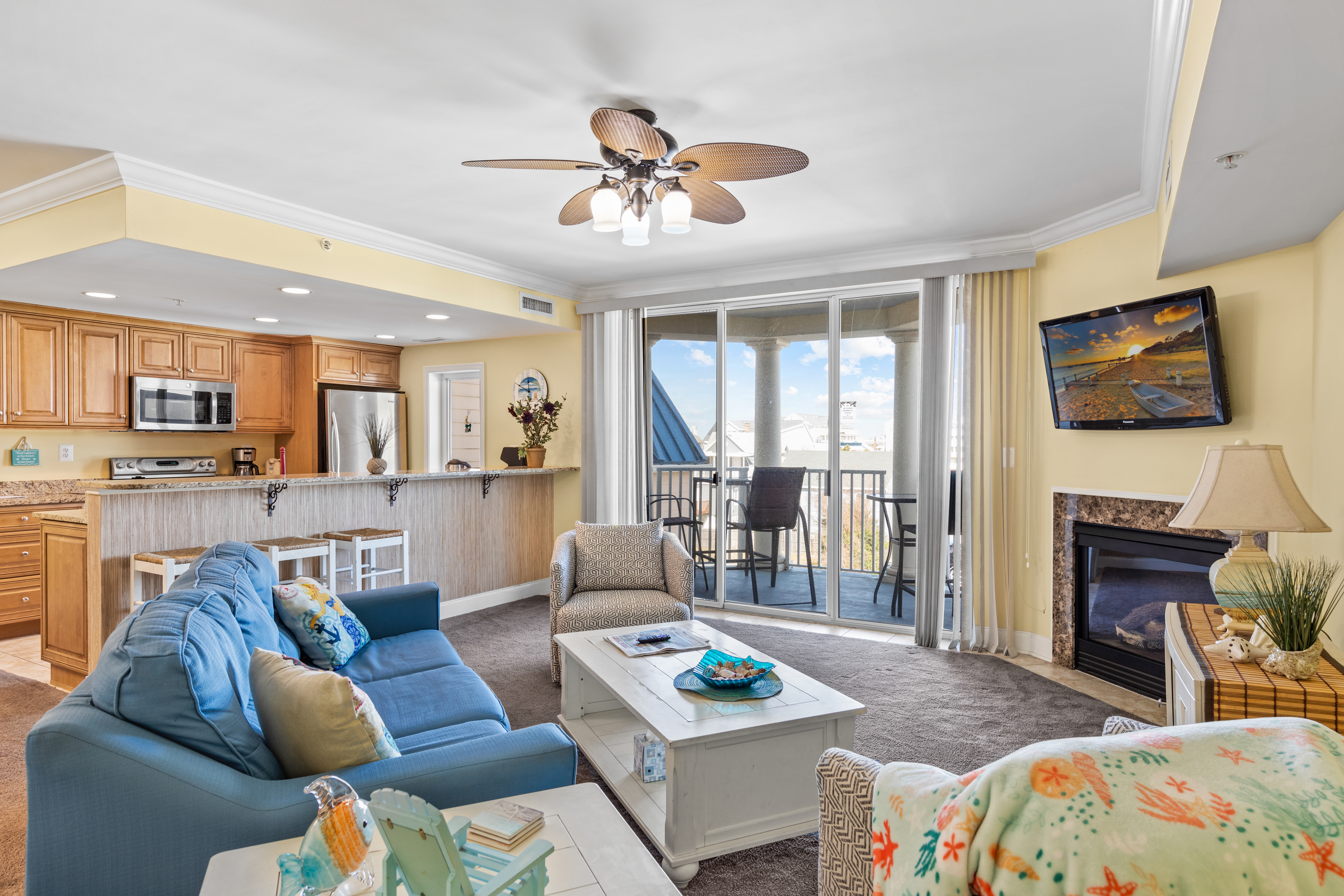 Step out and enjoy the salty air from your private balcony.