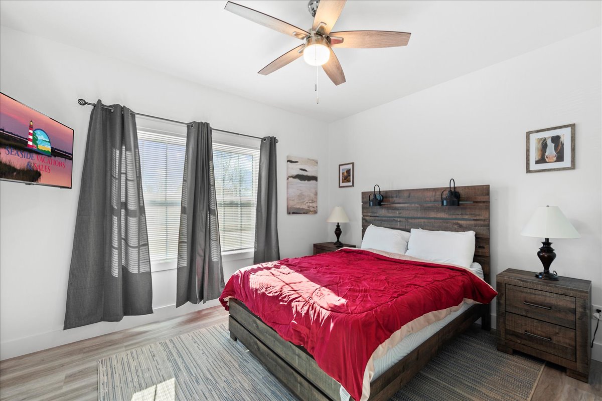 Bedroom 2 also has a comfy Queen Bed and beautiful decor.