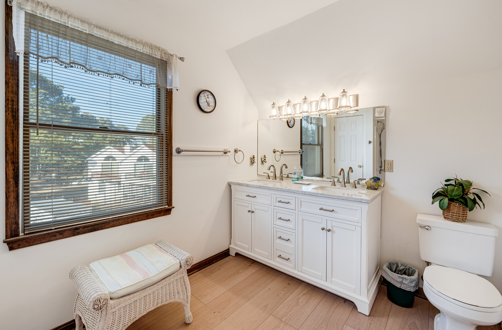 There's a Newly Renovated 3rd Full Bath Upstairs!