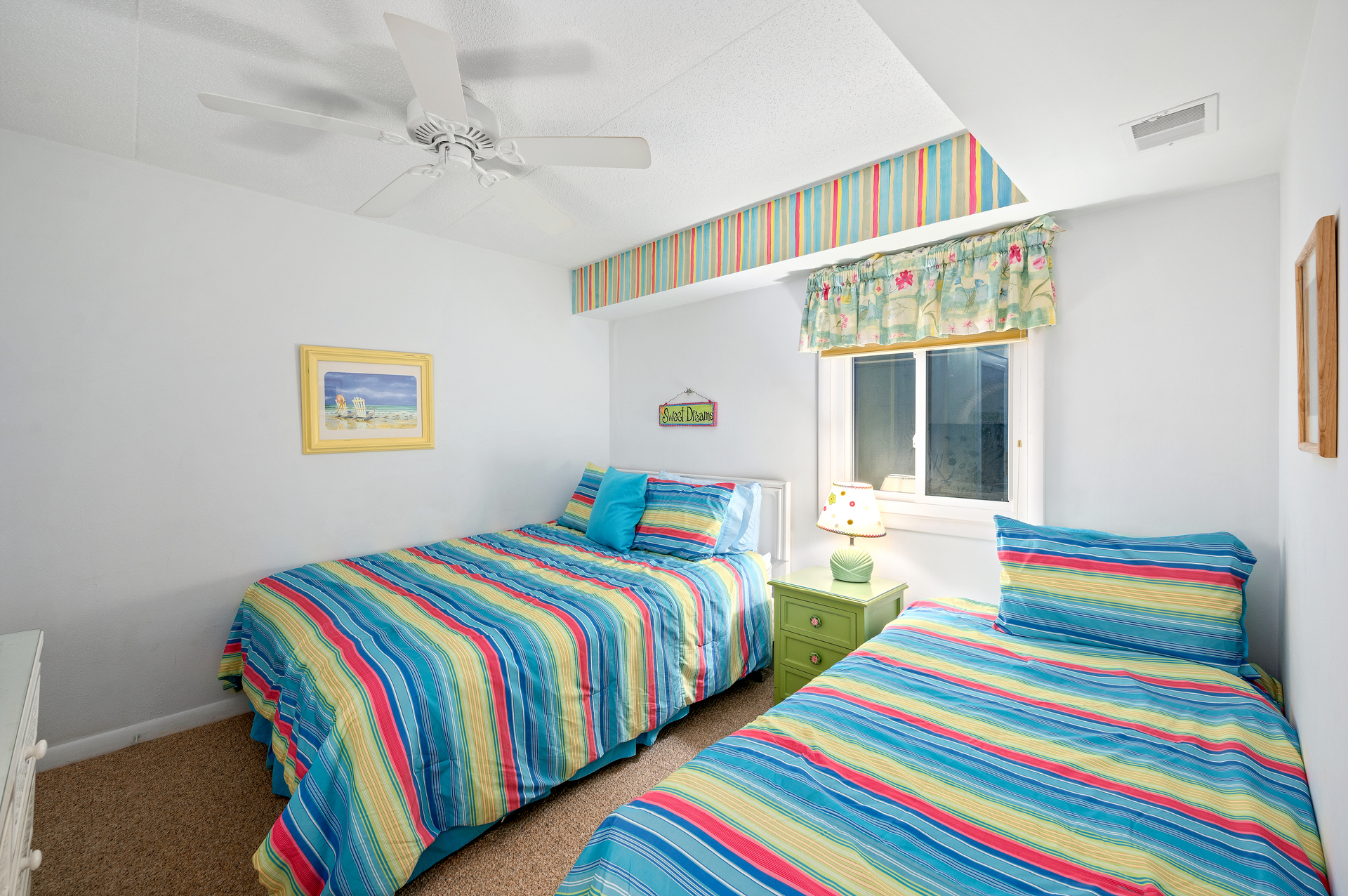 Bedroom 2 is Fun & Bright, perfect for your little ones!
