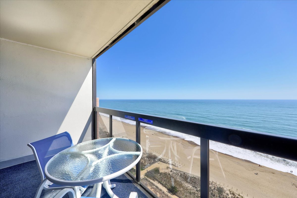 Take in the Gorgeous Beach from your Private Balcony.