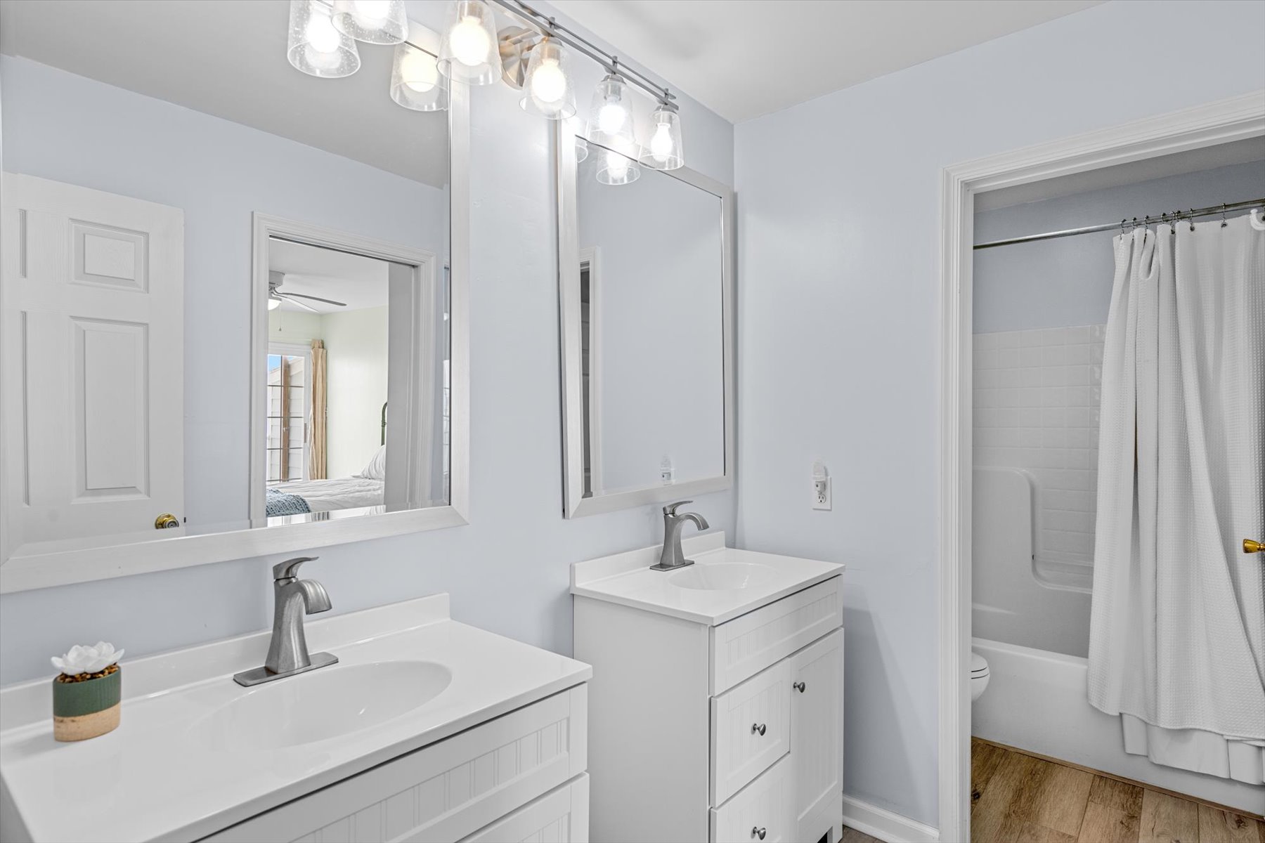 Full Bath with Double Vanity.