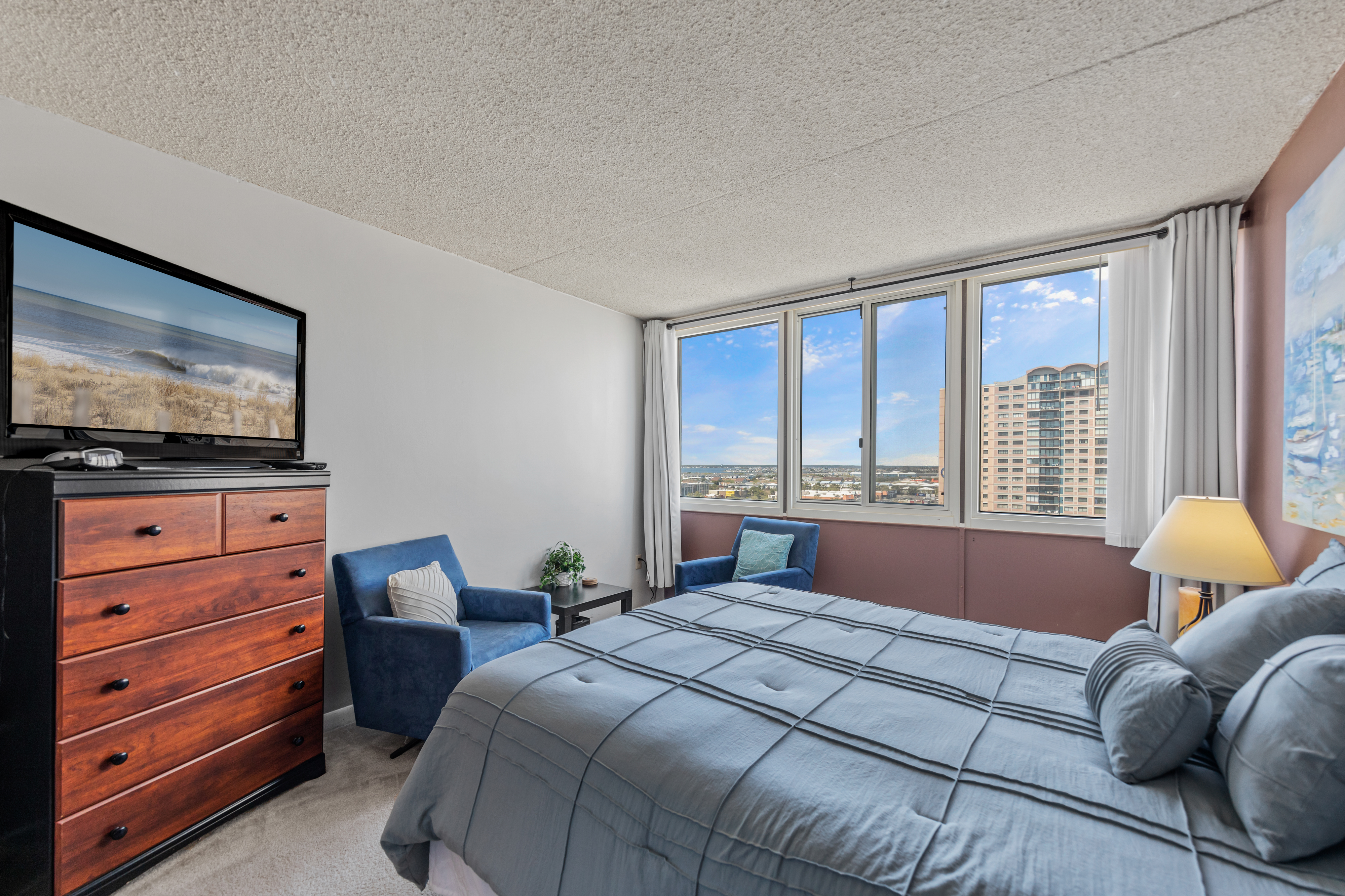 Bedroom 2 has a cozy Queen bed