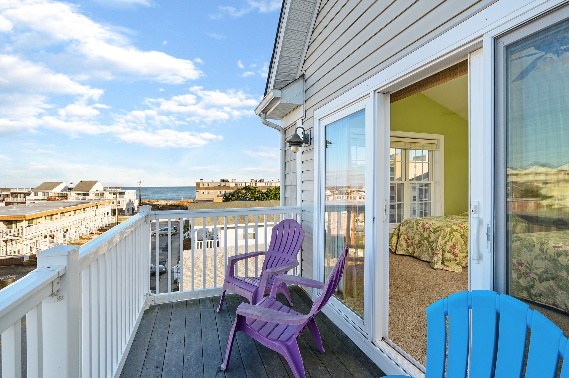 Take time to catch up on some quiet time relaxing on the Primary Bedroom’s Private Balcony