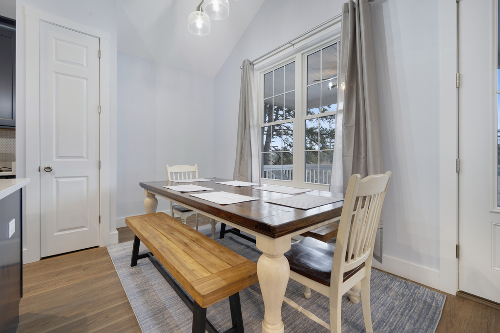 Dine in the comfort of Central AC or Al-Fresco on the Water's Edge (Outdoor Furniture coming soon).