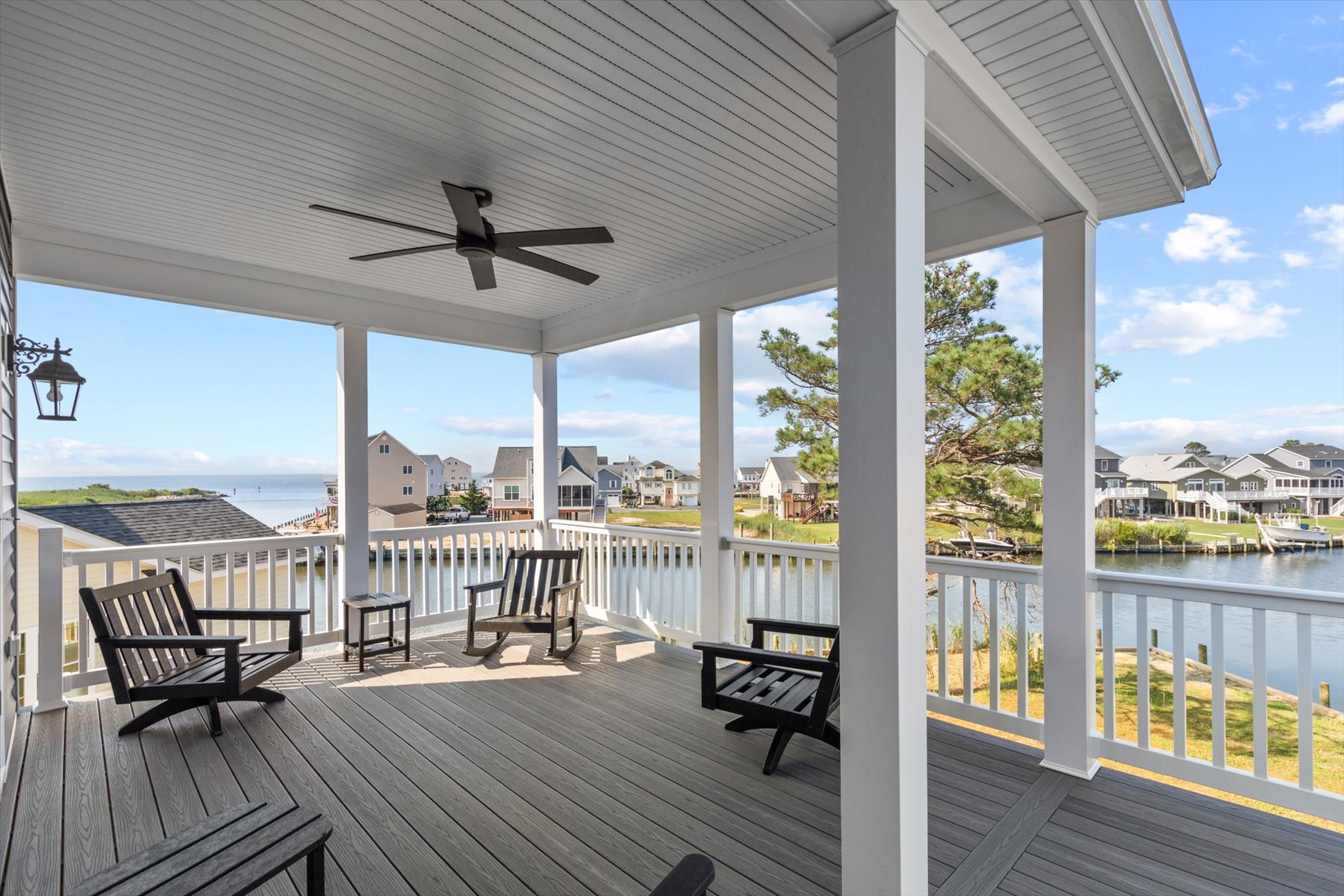 Plenty of seating to relax and Live the Shore Life.