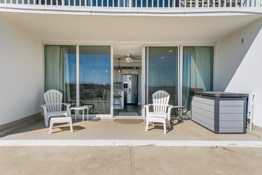 Step out to the Large, Furnished Private Patio!