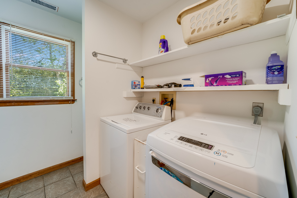 The Full Size Washer & Dryer will certainly come in handy.