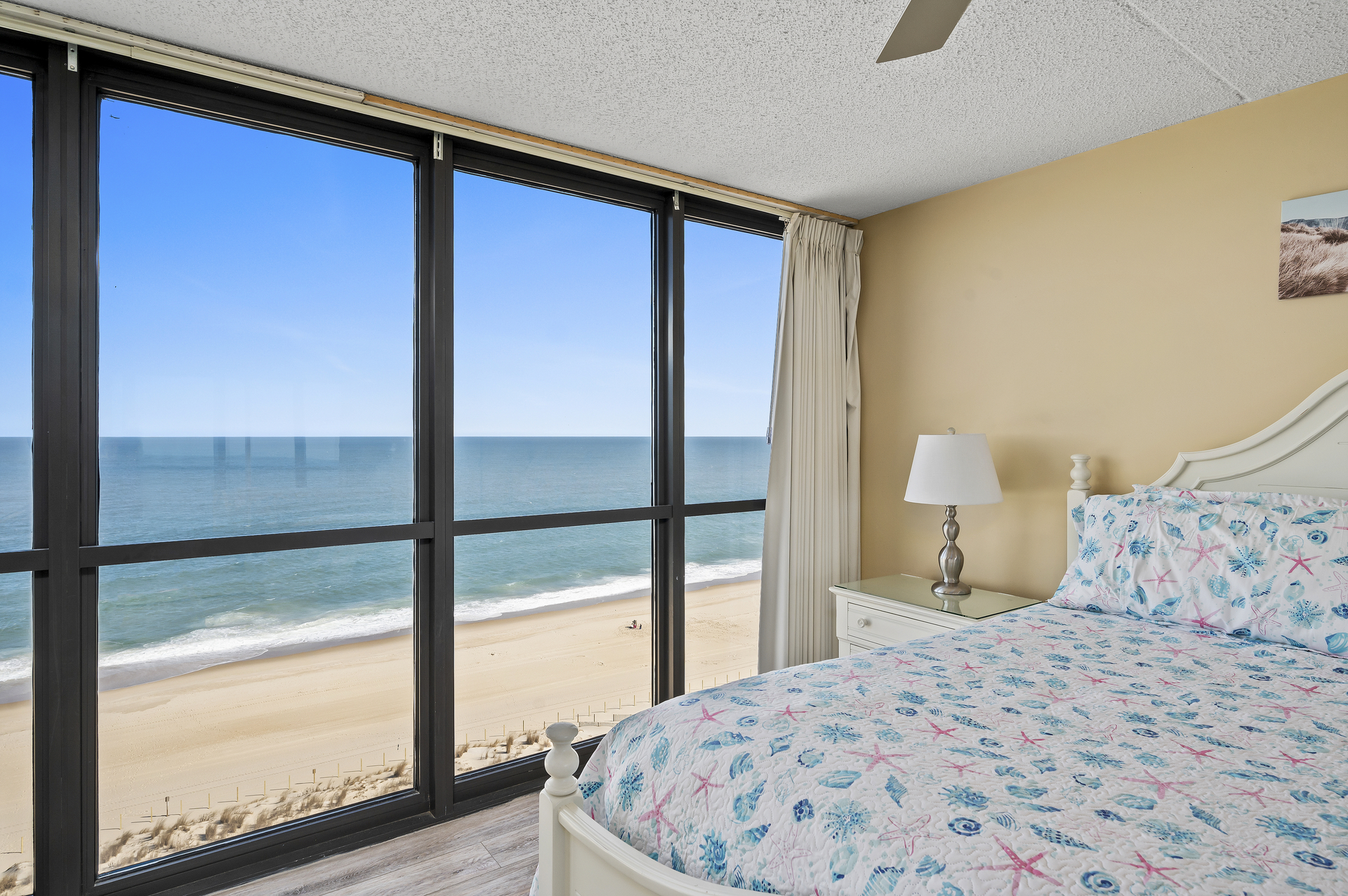 With Glorious Floor to Ceiling Windows, you may never want to leave the bed!