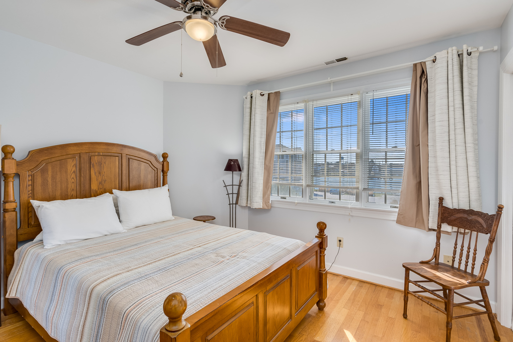 Bedroom 2 also has a Queen Bed and lovely Channel Views.