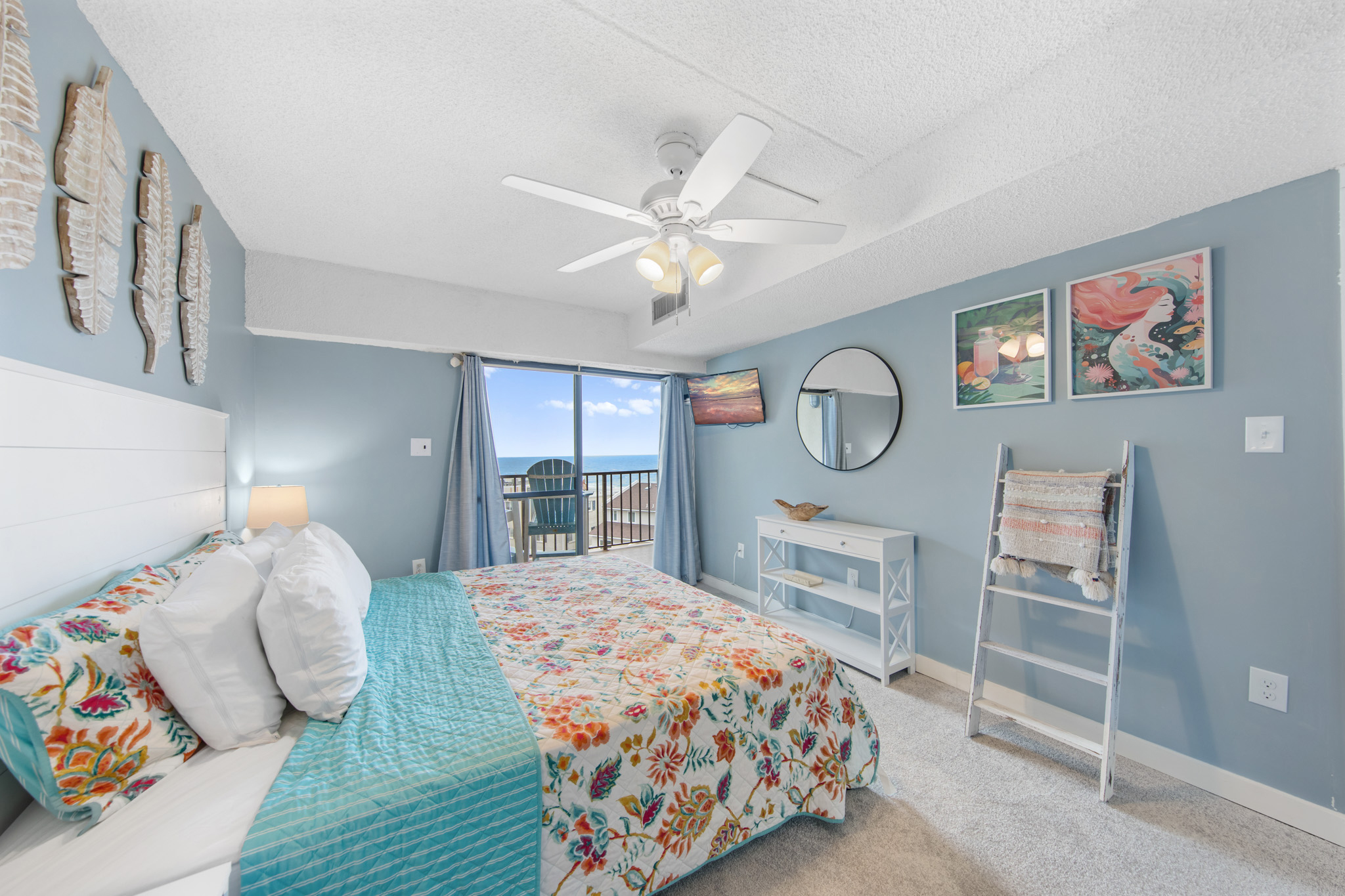 Slip out to the balcony to star gaze or stay in for a quiet movie night