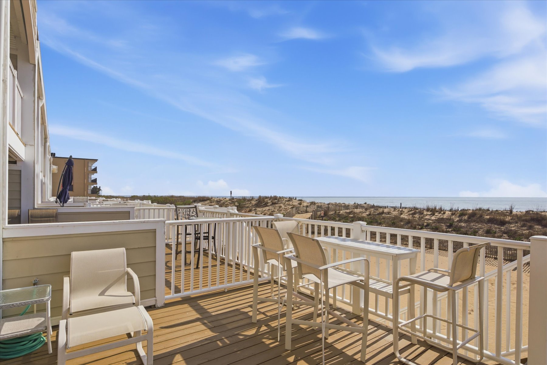 Break out your sunglasses and be ready to enjoy cocktails on the private Deck!