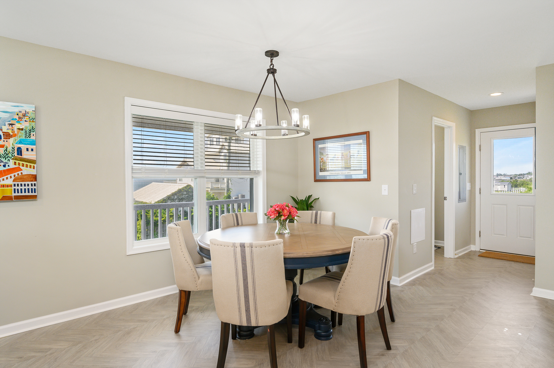 Dine with lovely Bay Views.