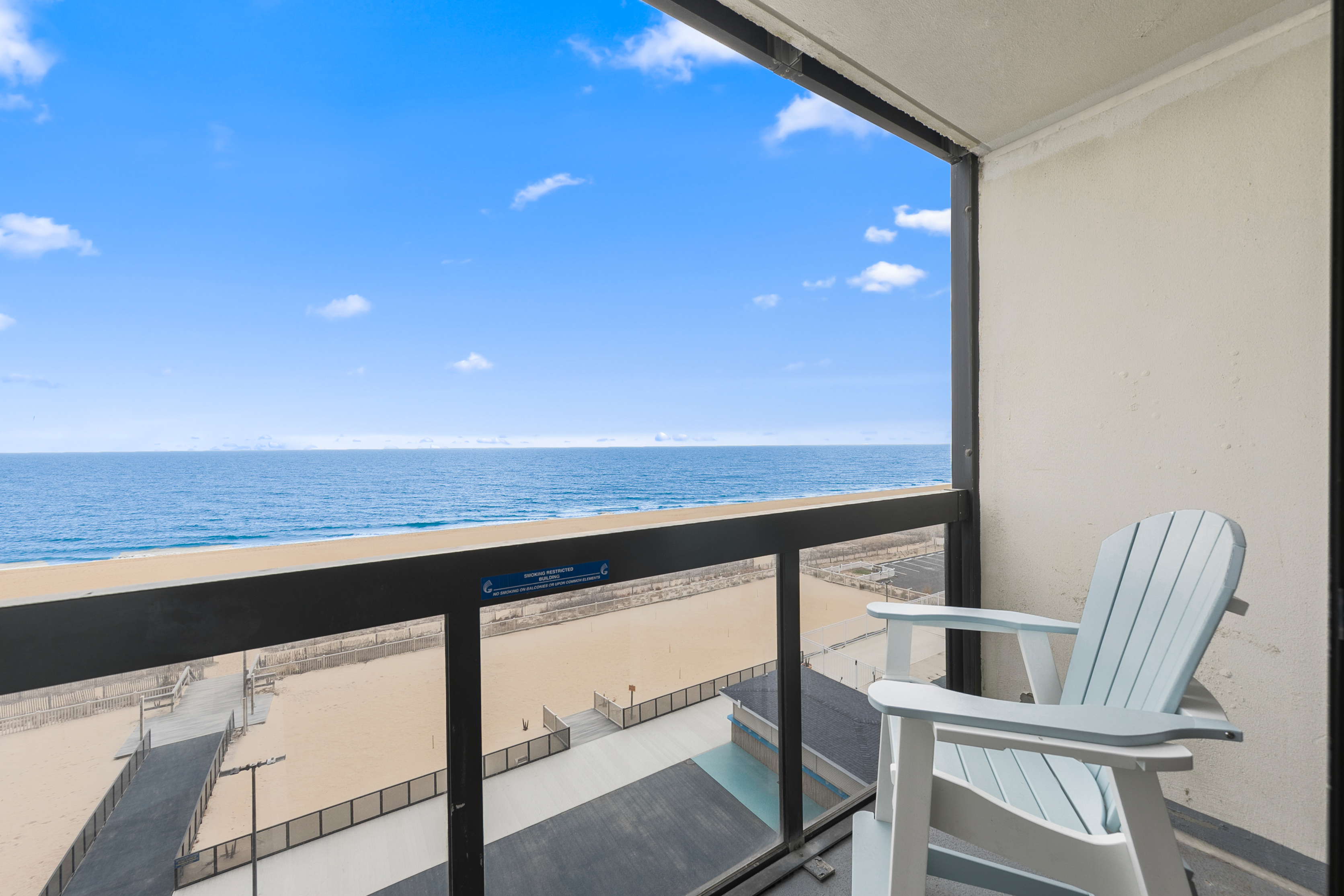 Slip out onto the Balcony and listen to the Waves Crashing.