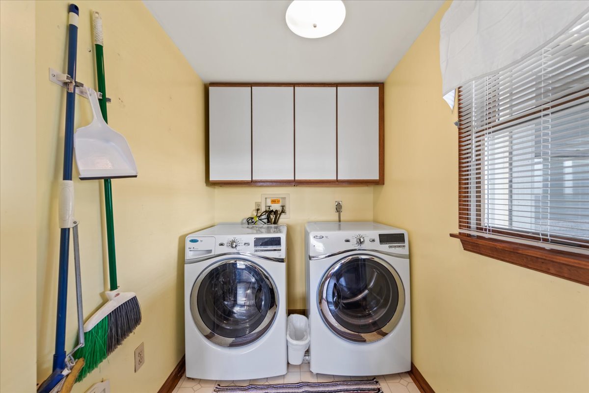 Full Size Washer and Dryer for your convenience.