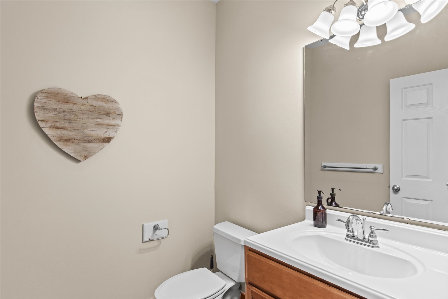 A 2nd Half Bath on the lower level.