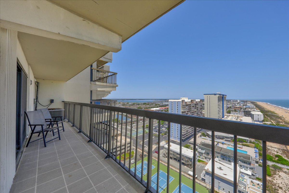 Enjoy Views of the Courts on a Warm Summer Day!