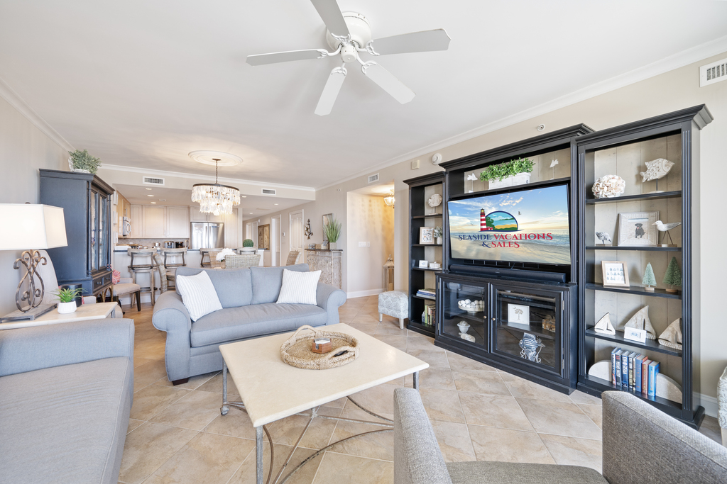 Kick back and relax with a movie on the flat screen with the whole family after a long day of adventures.