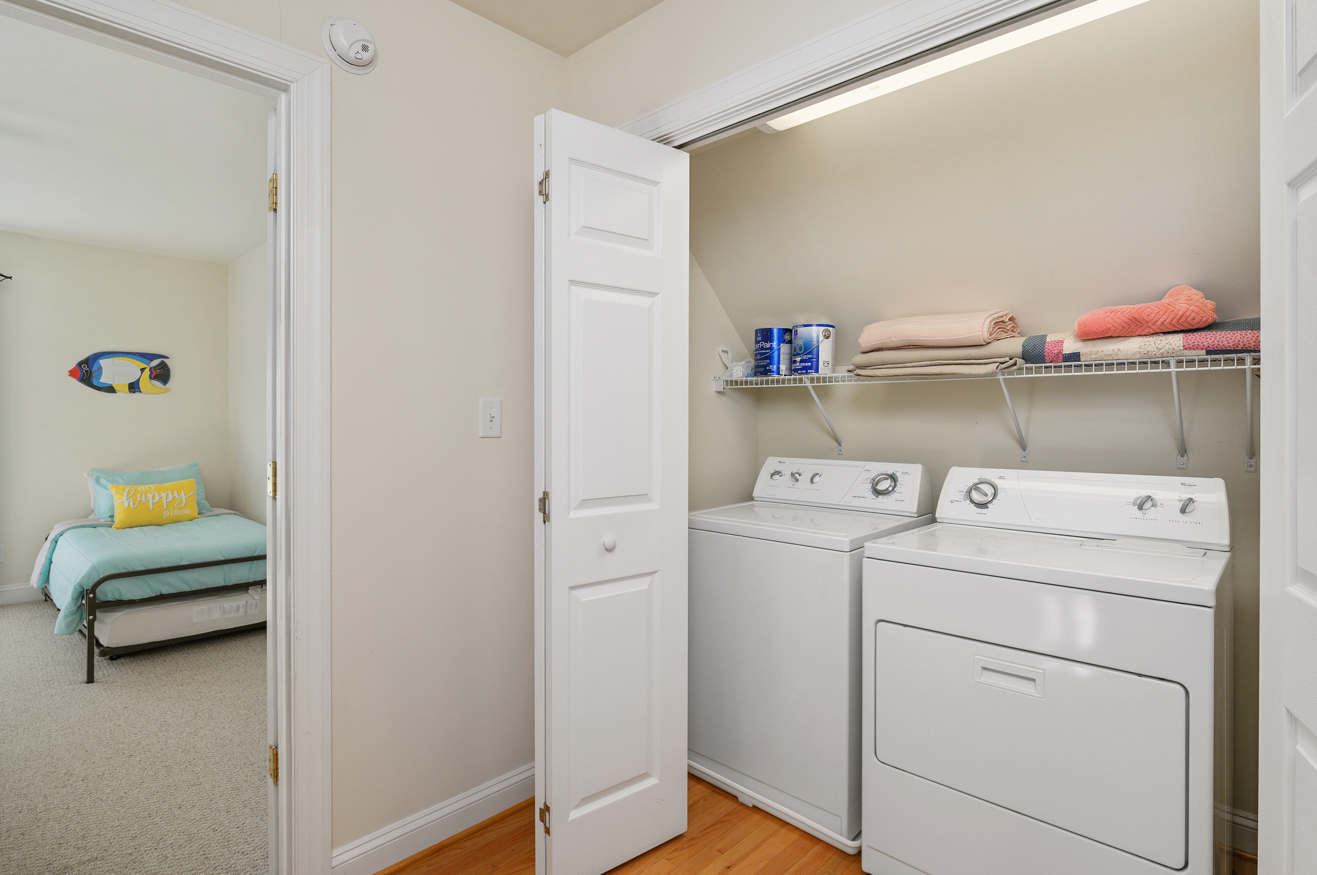 Full Size Washer and Dryer upstairs.