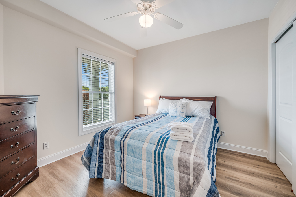 Bedroom 1 has a comfy Full Bed.