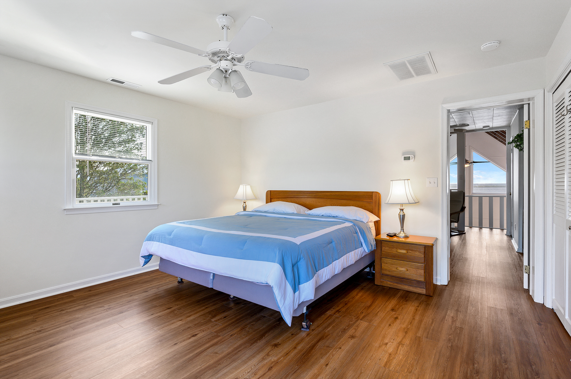 Bedroom 4 is the Master and has a King Bed.