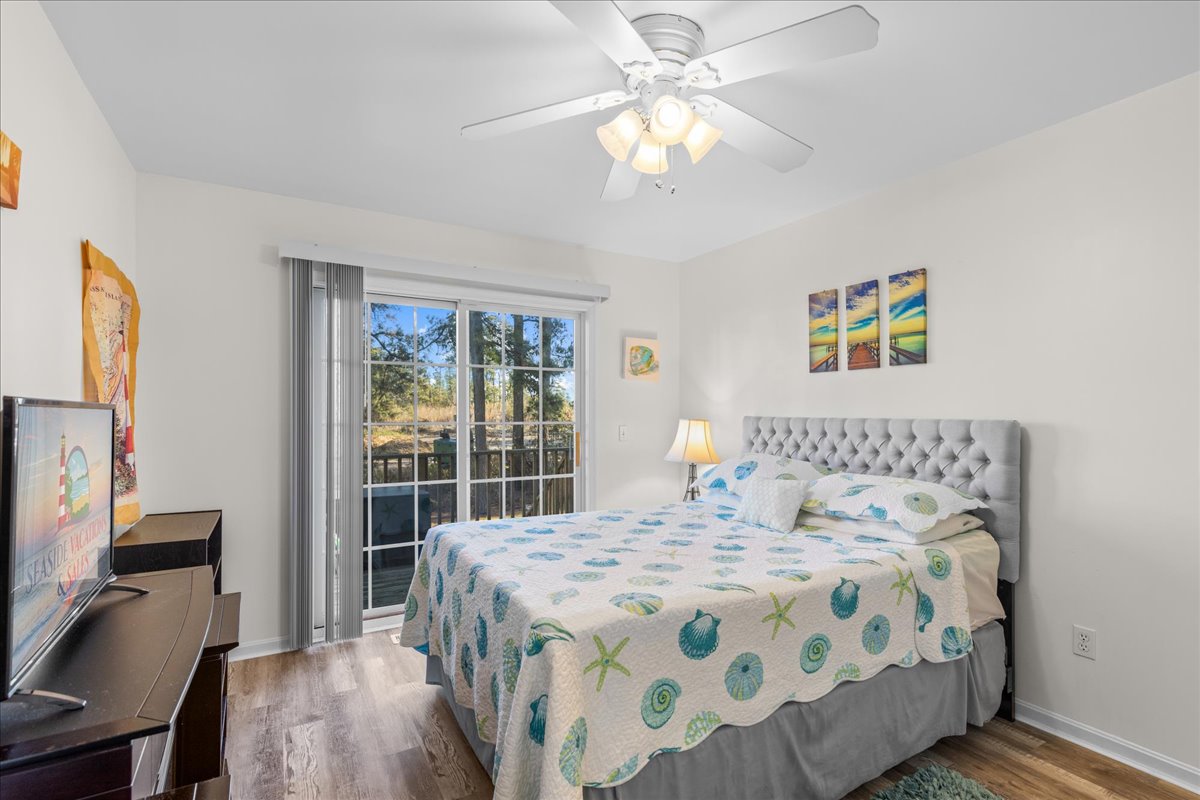 Bedroom 1 is on the 1st Floor and has a comfy Queen Bed.