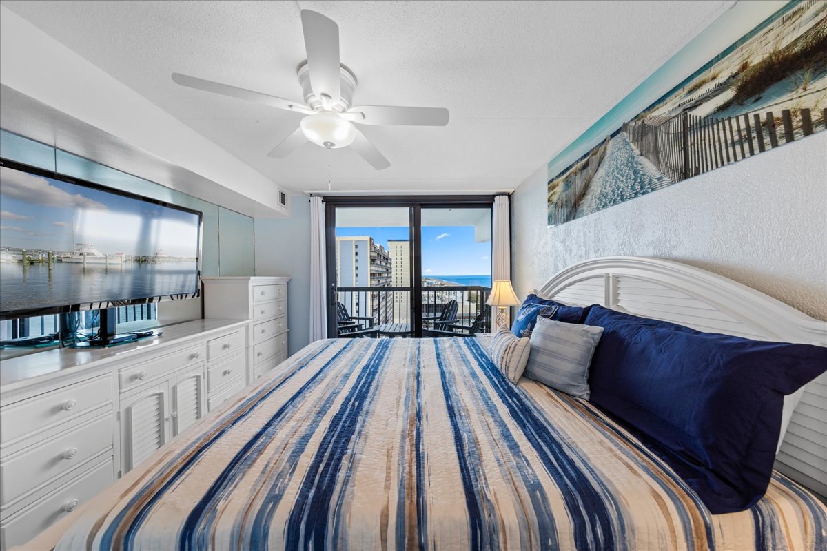 You'll love the Primary Bedroom, with Ocean Views and a Plush King Bed!