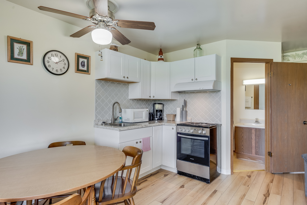 Kitchenette is well equipped for light meals