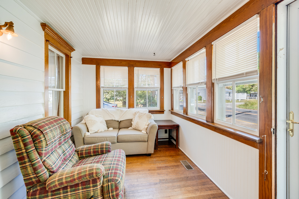 Sip coffee and watch the world come to life in the Sun Room.