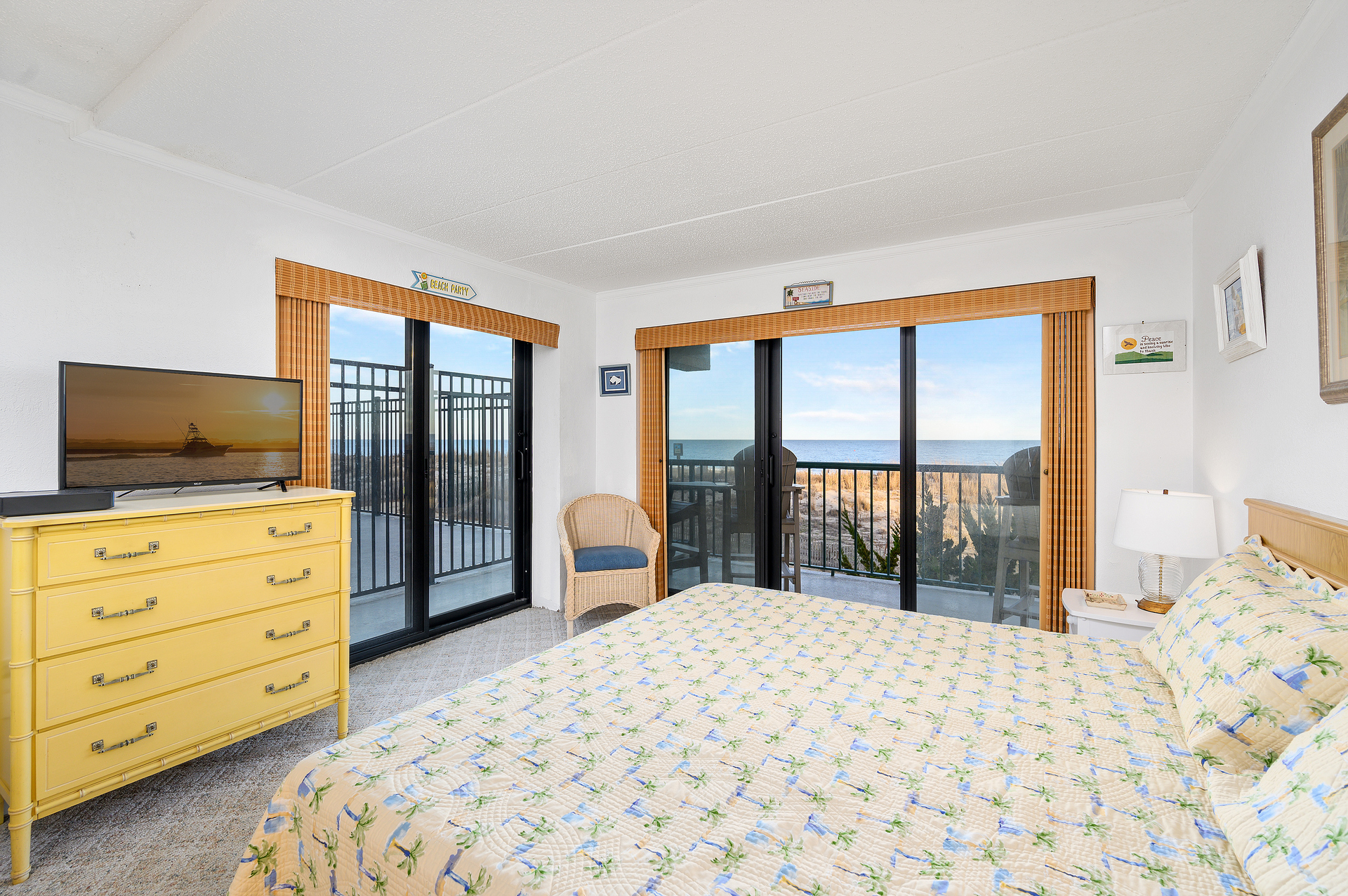 You also can enjoy Beach Front Views from your bed!