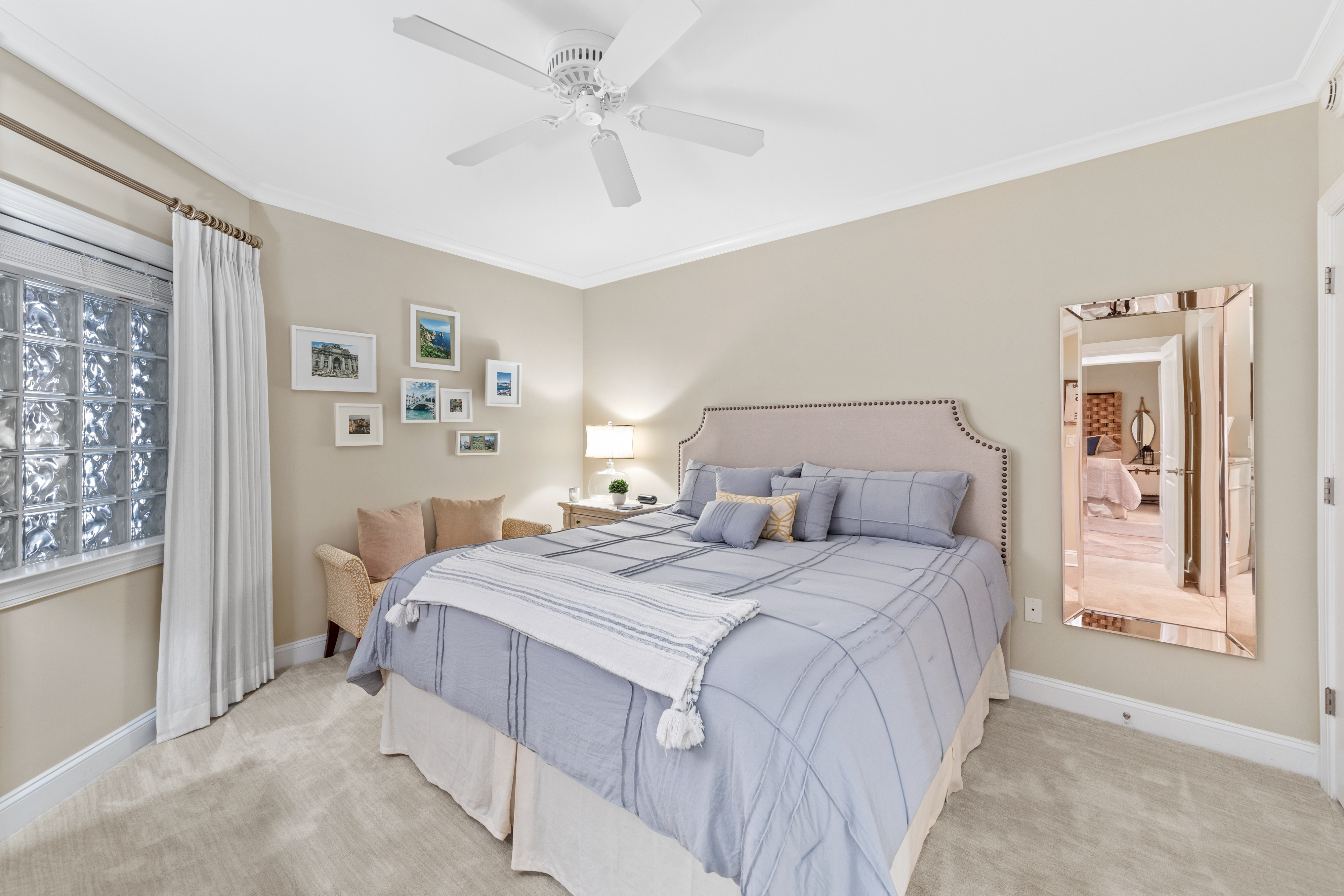 Bedroom 2 has a Plush King Bed.