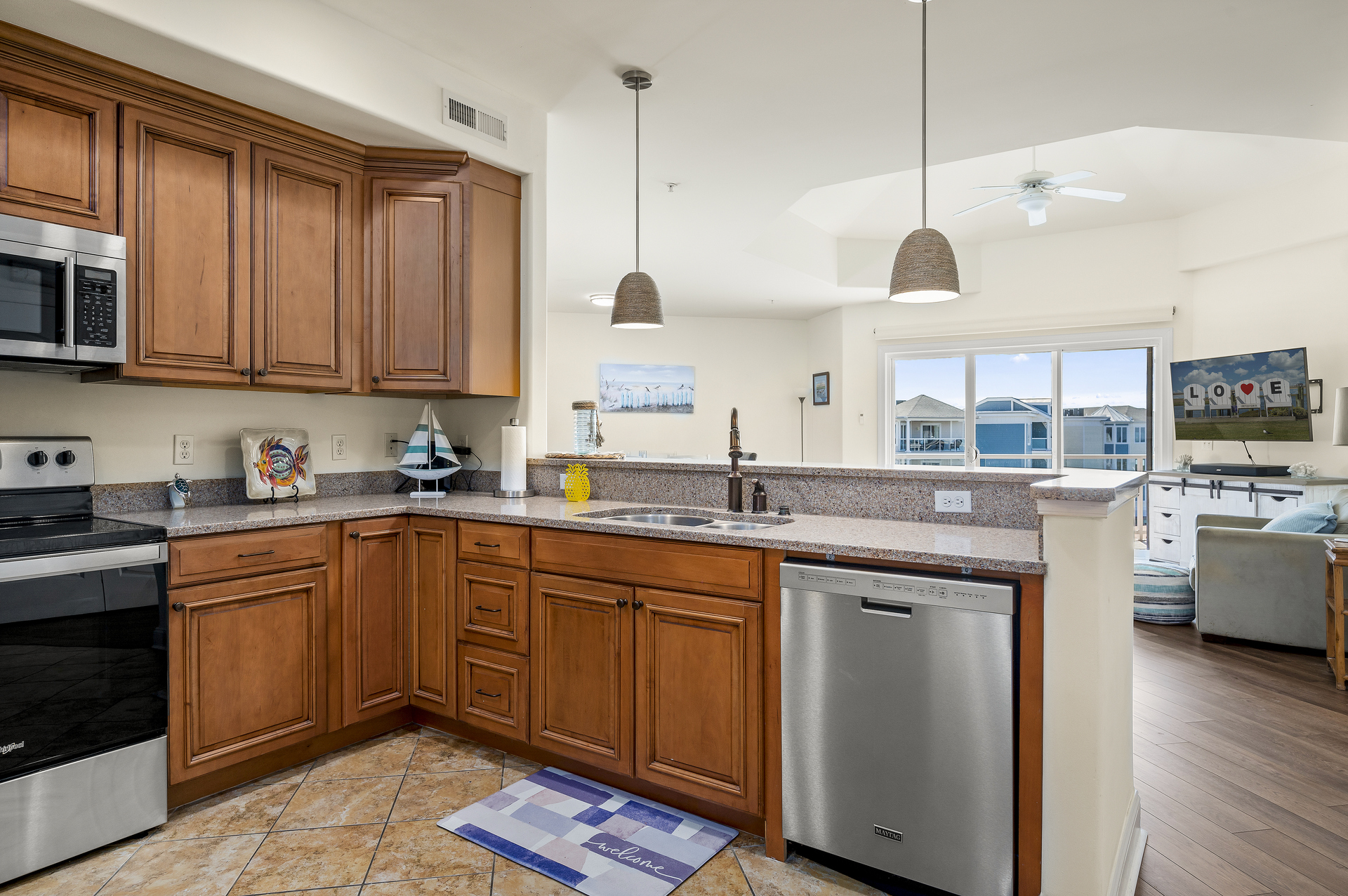 Great Views even from the Kitchen!