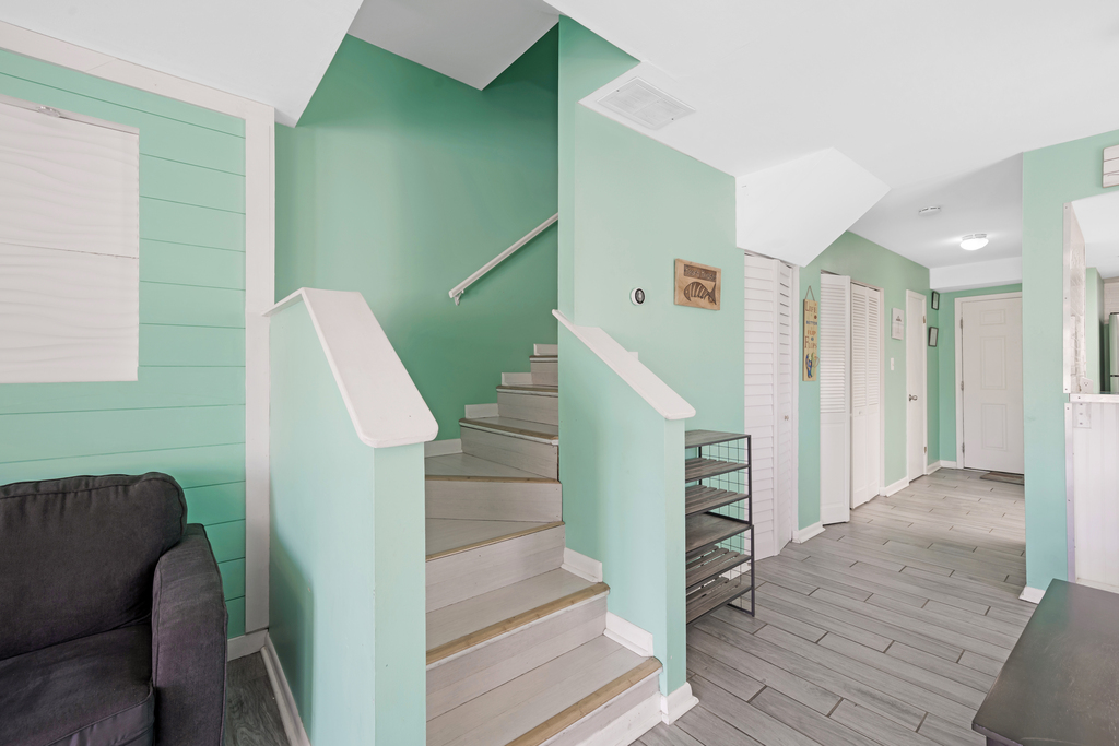 Wander upstairs to find each of the 3 bedrooms!