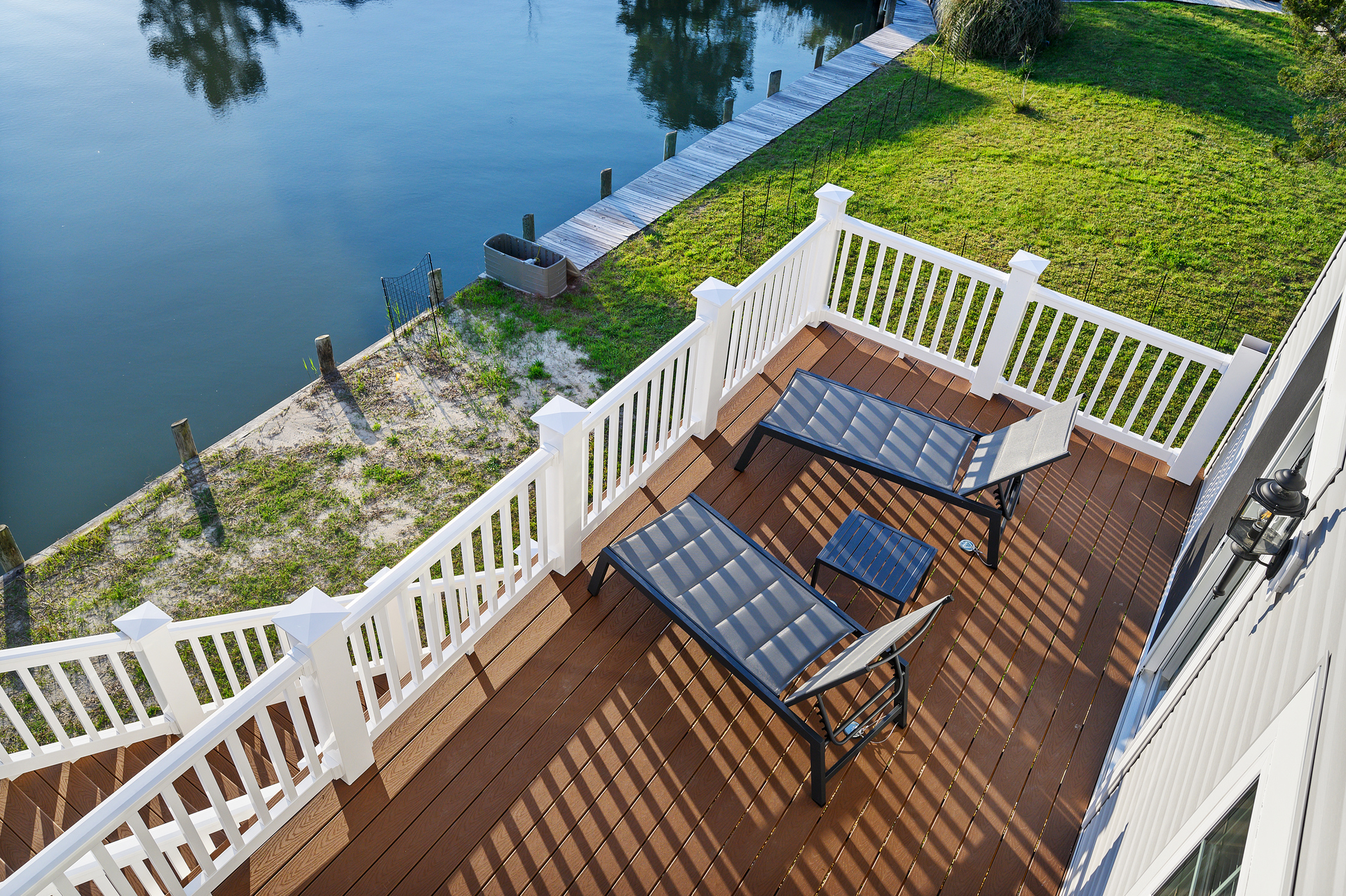 Catch some rays on the sunny side of the Deck.