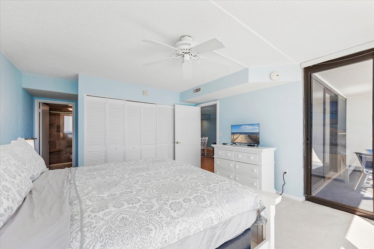 Relax in the King Bed & enjoy the Flat Screen TV!