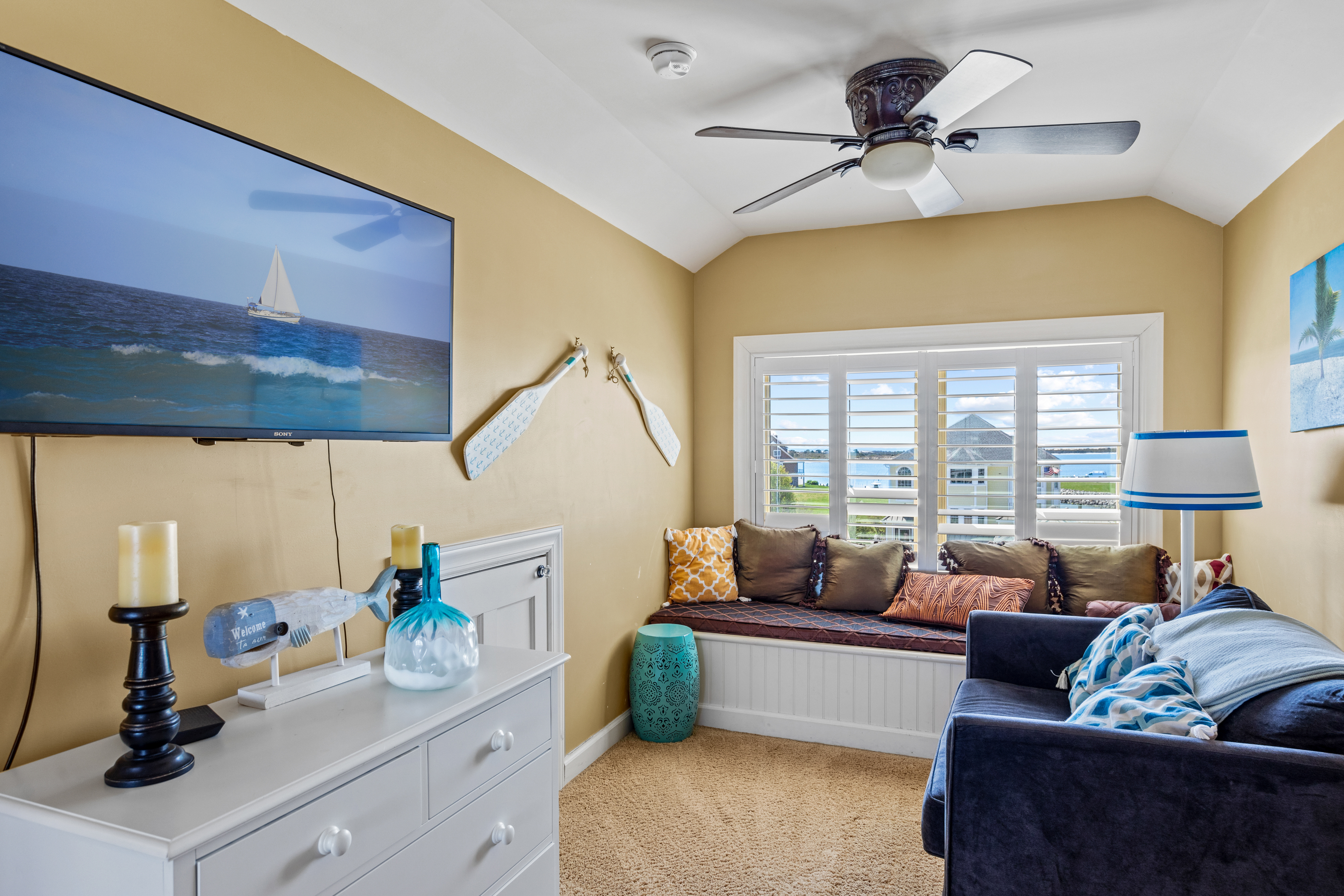 A Twin Sleeper Sofa and Flat Screen TV!