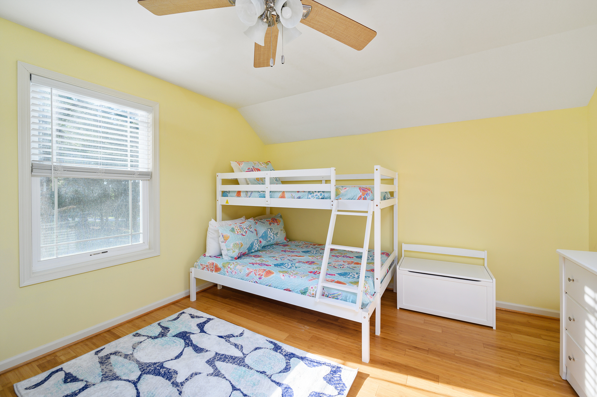 Bunks are a Twin Bed over a Full Bed.