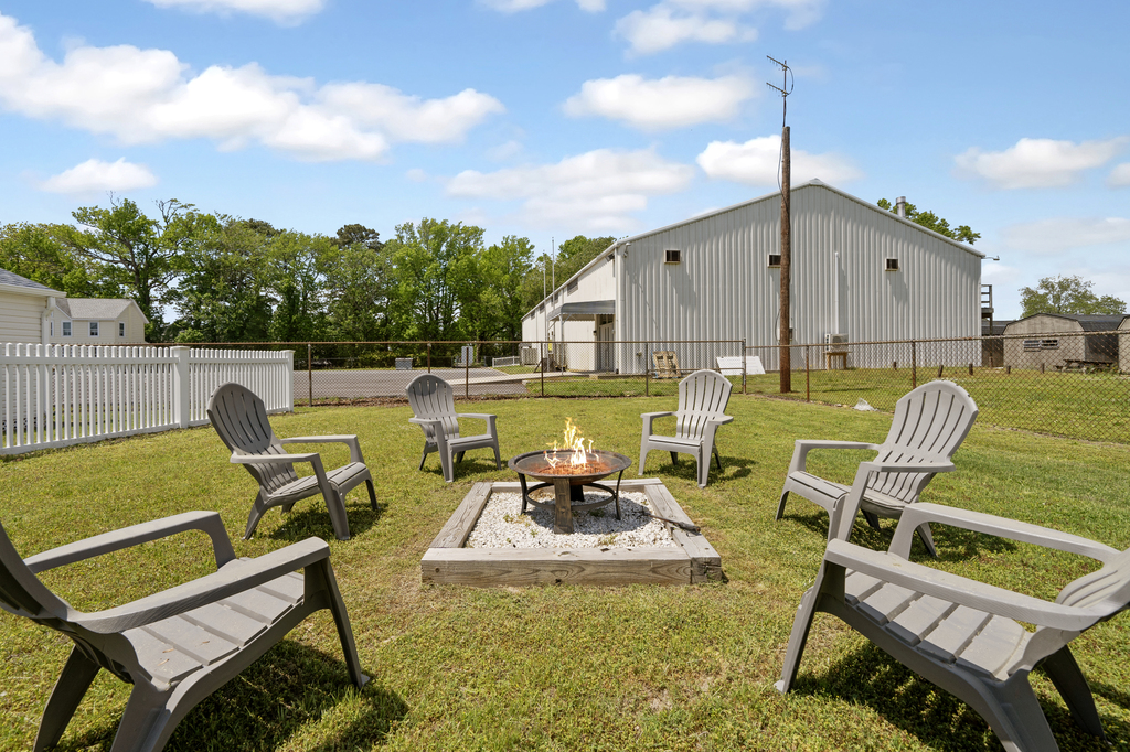 Gather around the Fire Pit and share stories of the day's adventures.