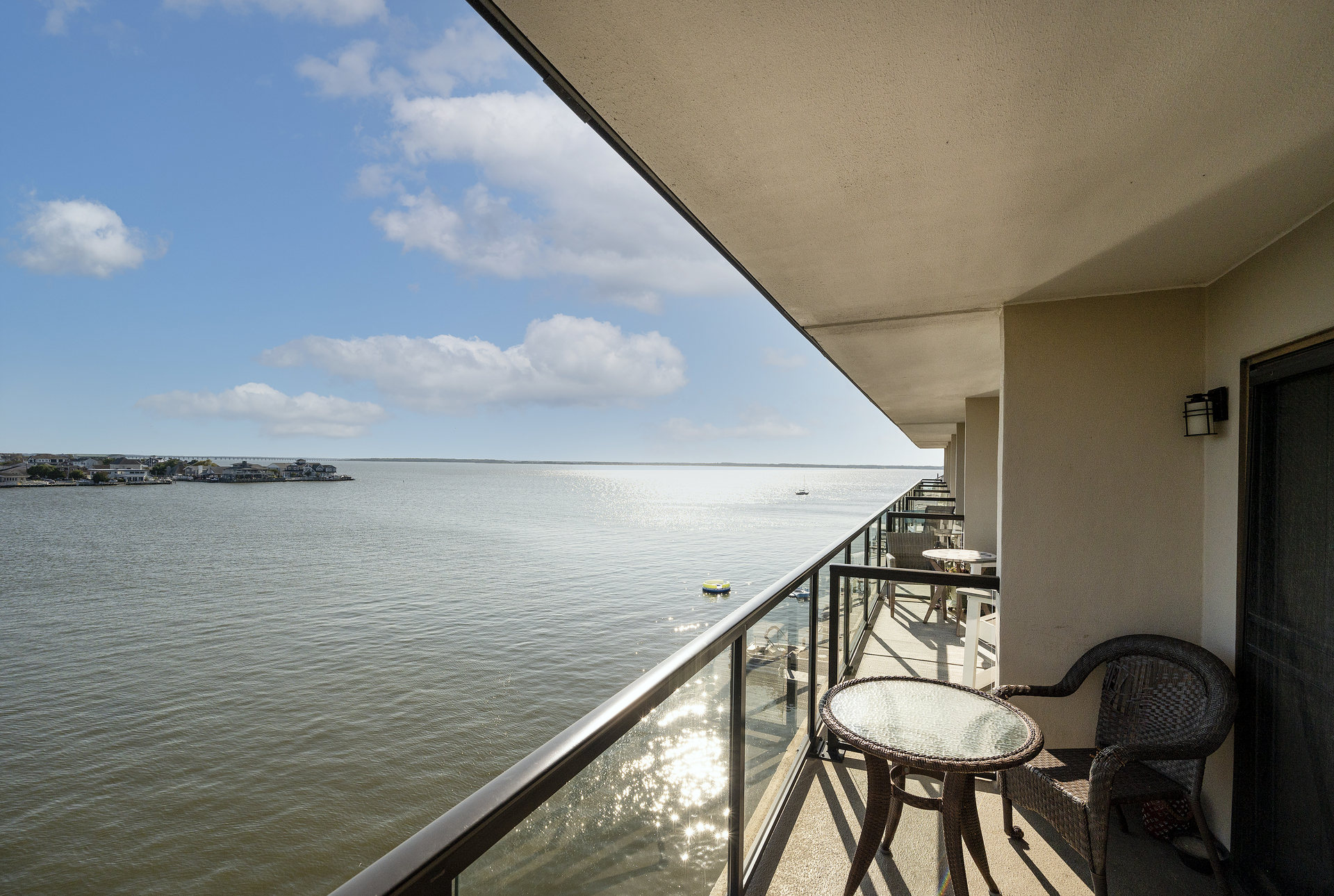 Just imagine sitting on this private balcony and starting the day with a cup of coffee or watching the sunset with a nice glass of wine