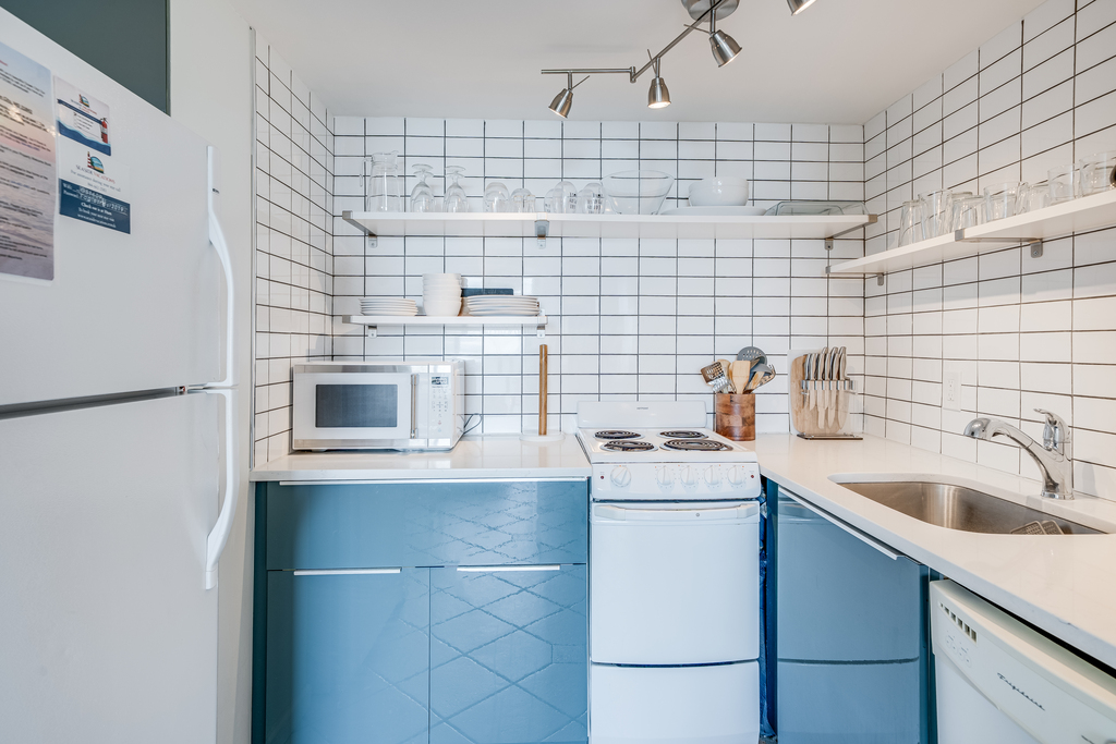 The Kitchen is well stocked with everything you'll need to make mealtime an Ocean Breeze.