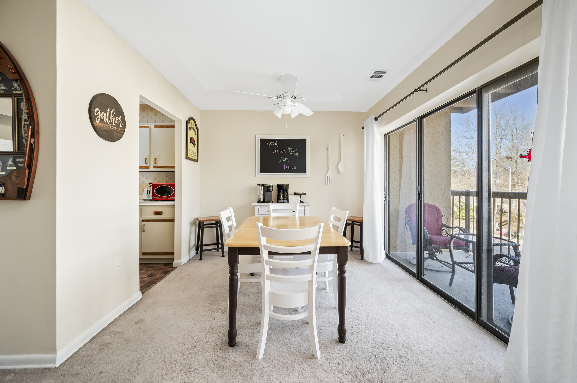 Tastefully decorated with a Coastal Flair.