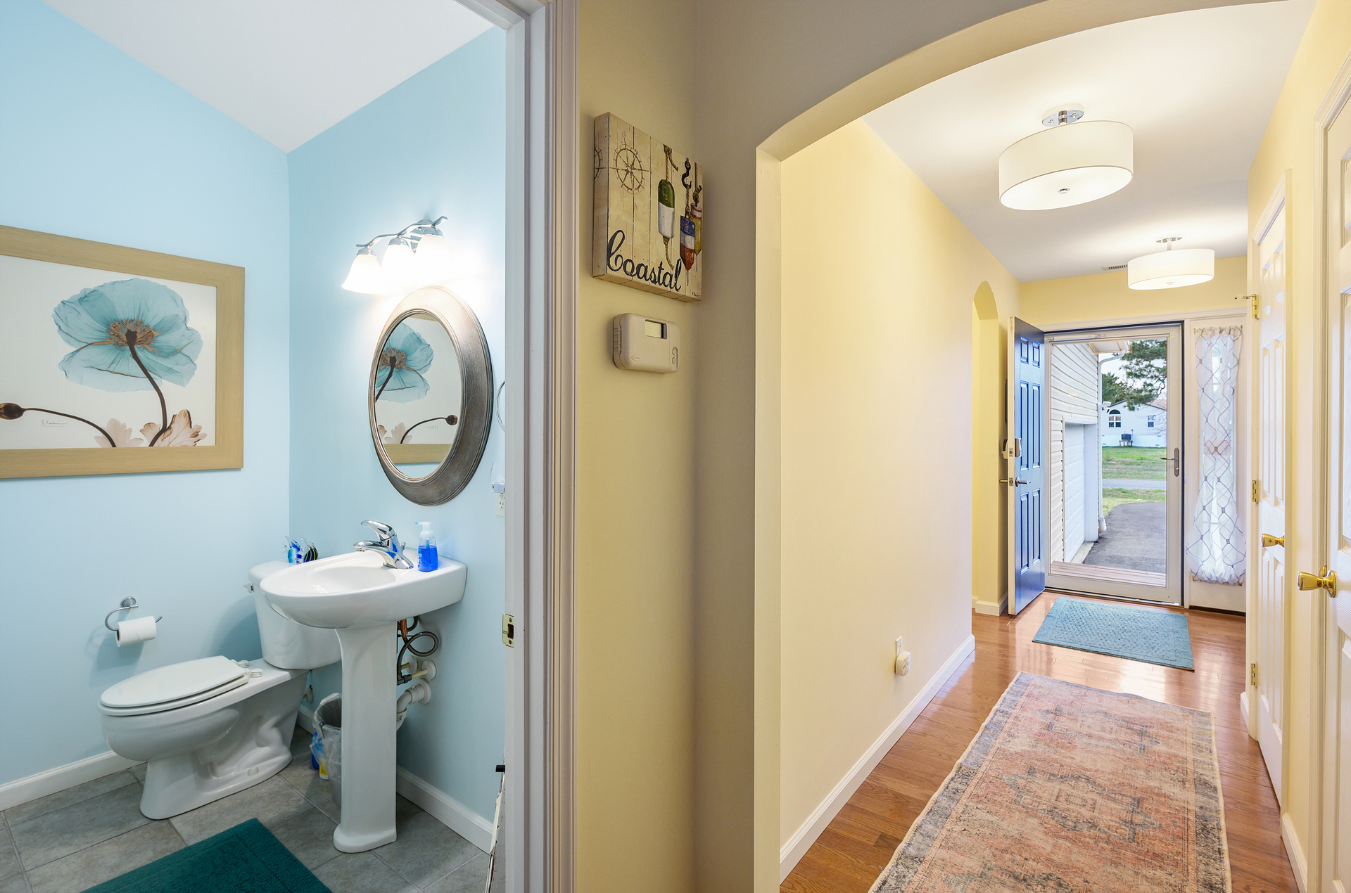 Convenient Half Bath just off Living Area.