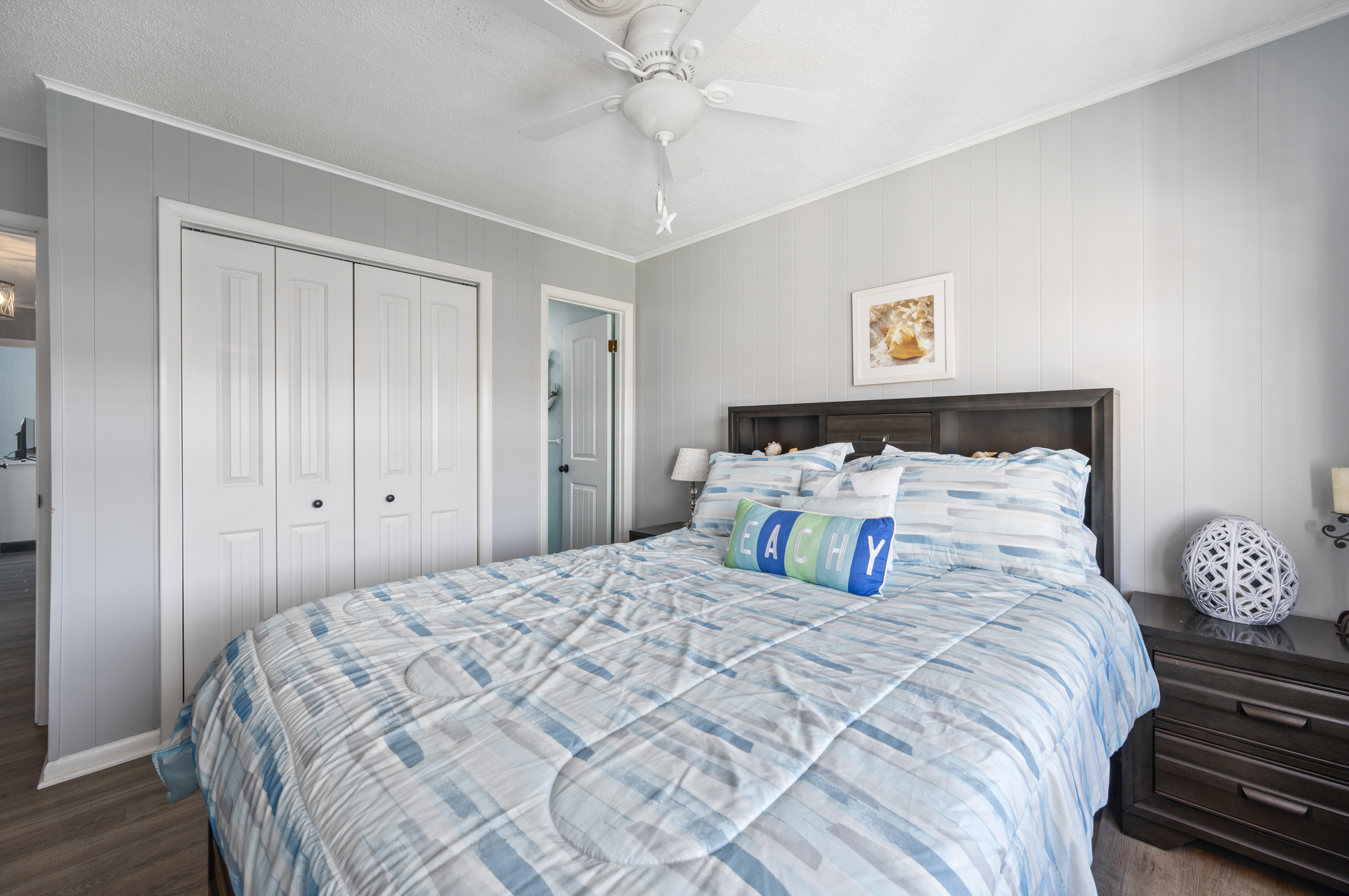 Tastefully decorated with a Coastal Flair.