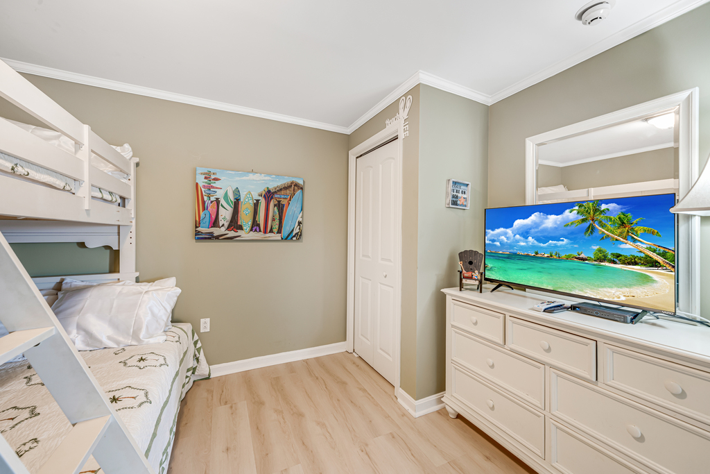 Bedroom 2 also has a Flat Screen TV