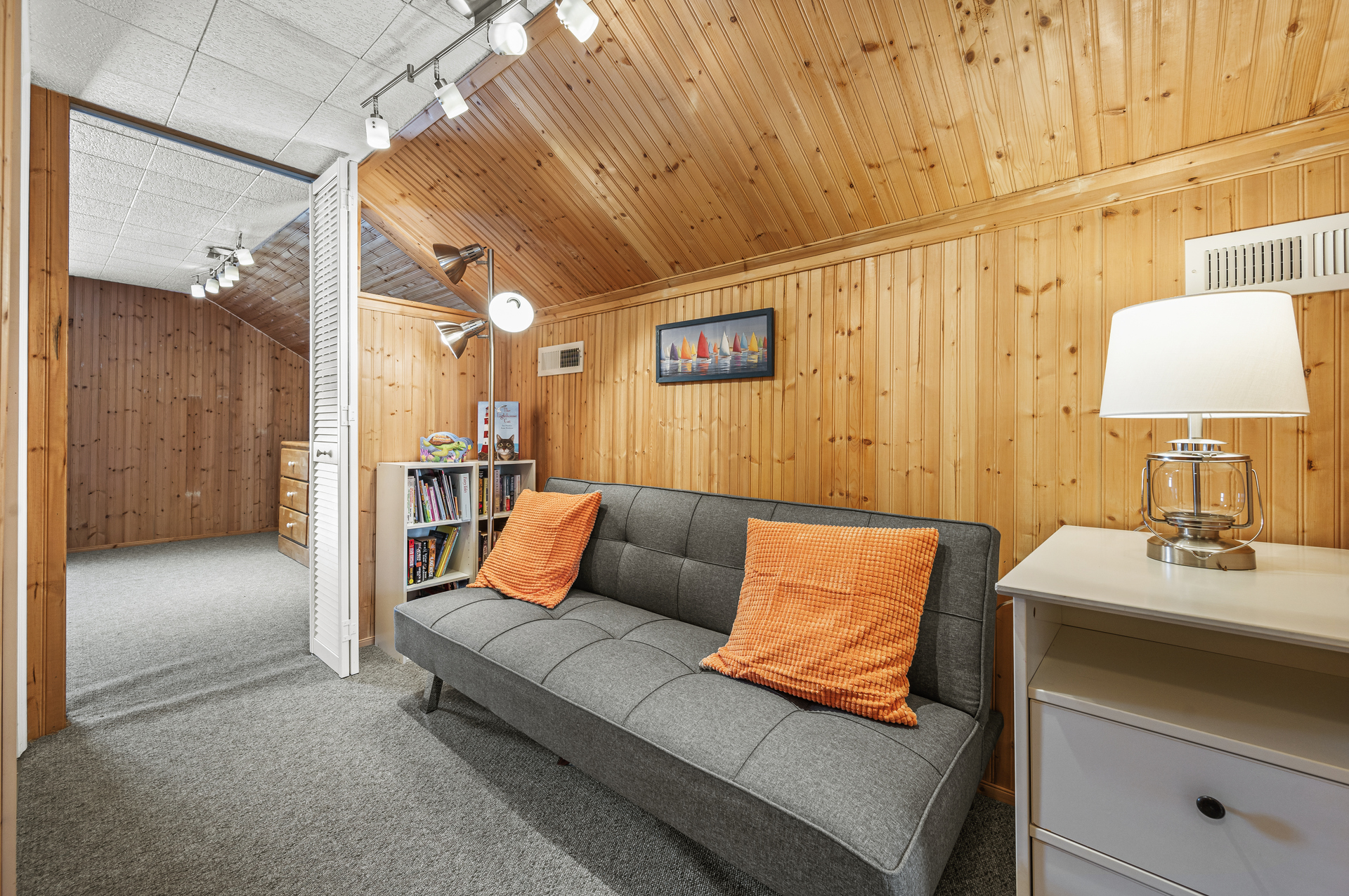 Futon is located in Common Area off Bedroom 4.